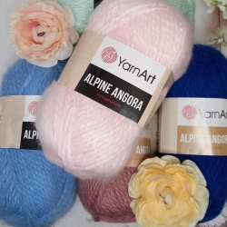 Пряжа напіввовна YarnArt "Alpine Angora / Альпін Ангора" Туреччина