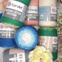 Пряжа YarnArt "Macrame Cotton Spectrum / Макраме Коттон Спектрум"