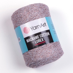 Трикотажна пряжа YarnArt "Macrame Cotton Lurex / Макраме Коттон Люрекс"