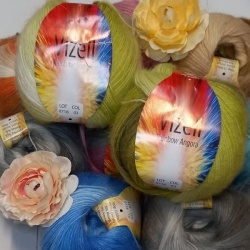 Пряжа Vizell «Rainbow Angora / Рейнбоу Ангора» Туреччина