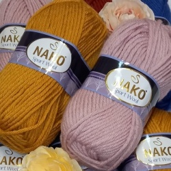 Пряжа напіввовна Nako «Sport Wool / Спорт Вул» Туреччина