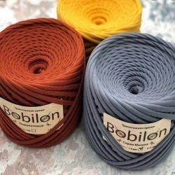 Трикотажна пряжа «Bobilon Medium / Бобілон Медіум»7-9мм Україна
