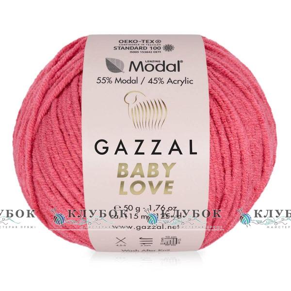 Пряжа Gazzal "Baby Love / Бебі Лав" Туреччина №1612(корал)