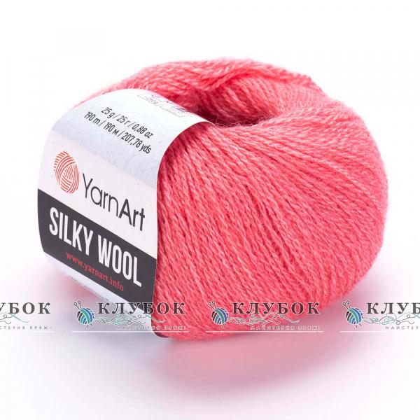 Пряжа YarnArt « Silky Wool / Силки вул » Туреччина №332(корал)