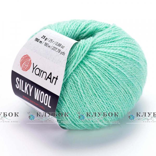 Пряжа YarnArt « Silky Wool / Силки вул » Туреччина №340(м'ята)