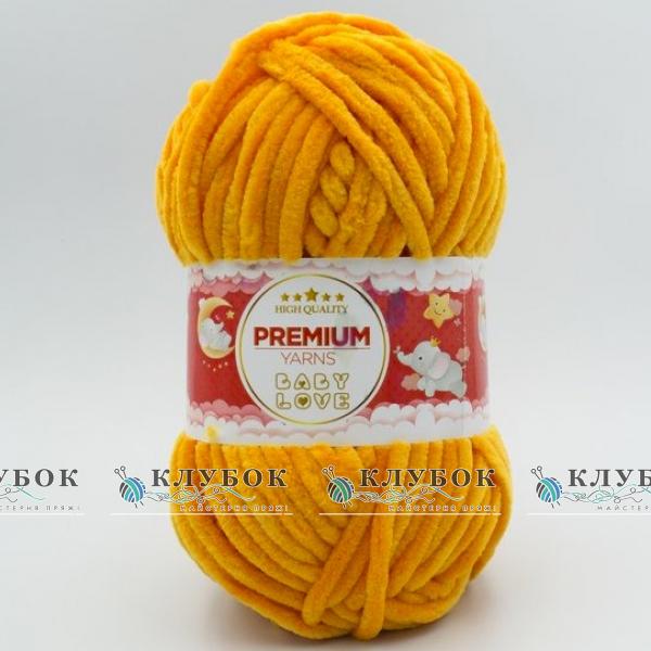 Плюшевая пряжа Premium Yarn «Baby Love / Беби Лав» №368(апельсин)