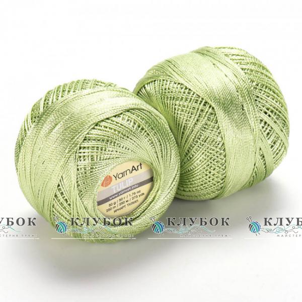 Пряжа Yarnart «Tulip / Тулип»  №425(салатовий)