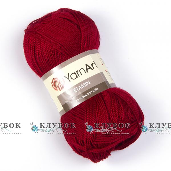 Пряжа YarnArt « Етамін»  №450(вишня)