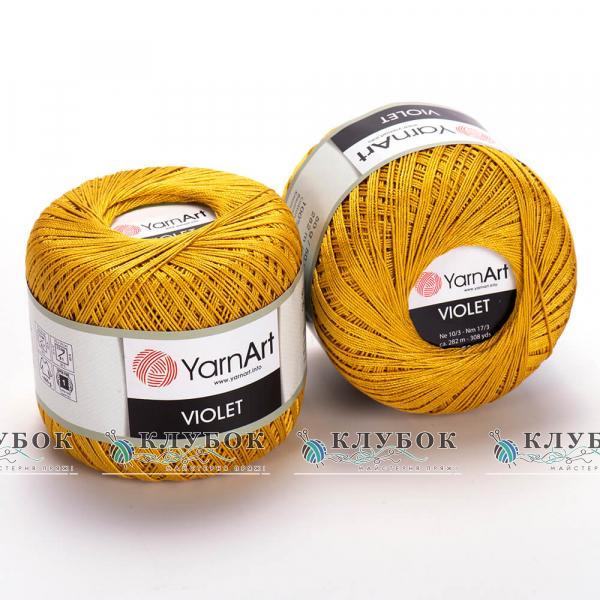 Пряжа YarnArt «Violet / Виолет»   №4940(горчичный)