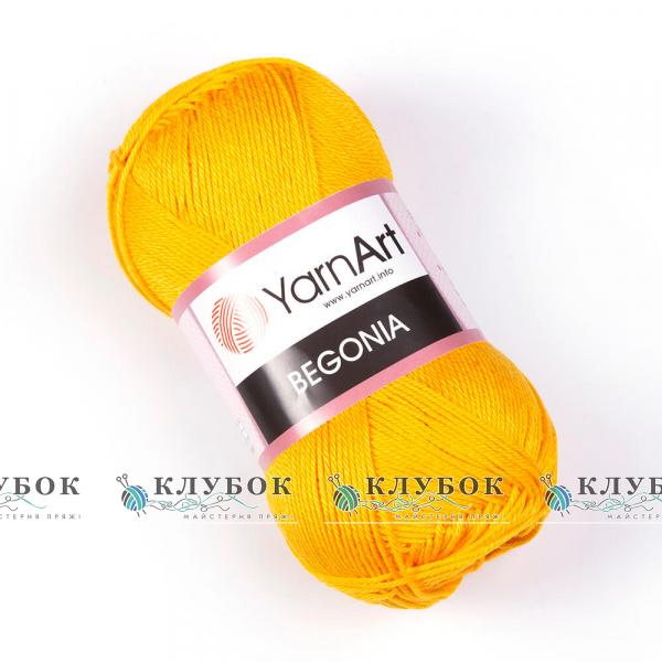 Пряжа YarnArt «Begonia \ Бегонія»   №5307(яскраво жовтий)