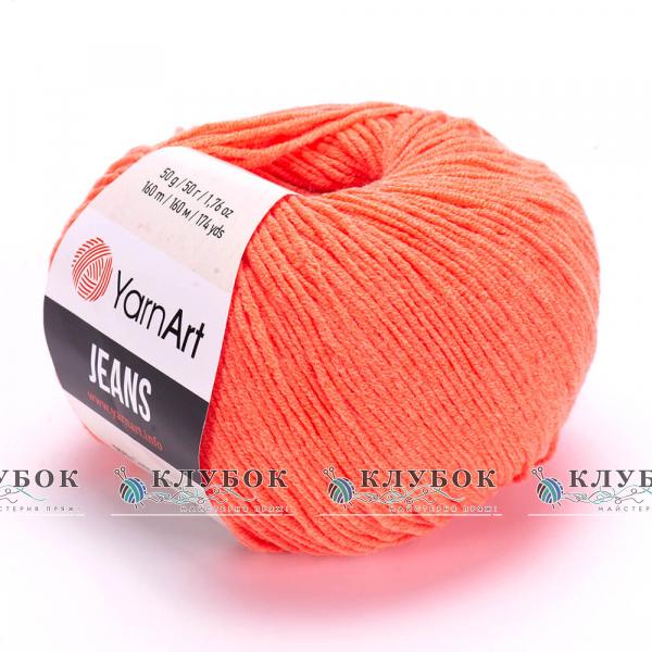 Пряжа YarnArt "Jeans / Джинс" Туреччина №61(корал)