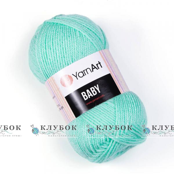 Пряжа YarnArt " Бебі"  №623(м'ята)