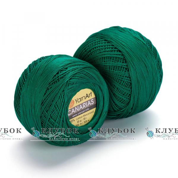 Пряжа Yarnart «Canarias / Канаріас» №6334(смарагд)