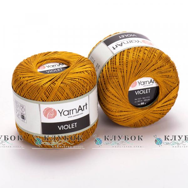 Пряжа YarnArt "Violet / Віолет"   №6340(гірчиця)