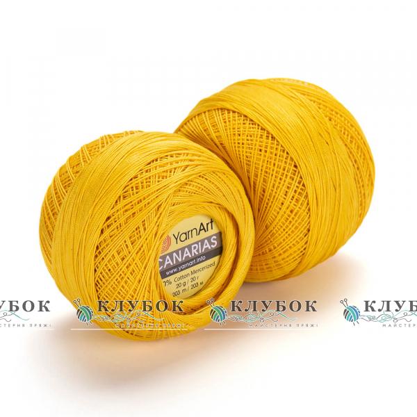 Пряжа Yarnart «Canarias / Канаріас»  №6347(жовтий)