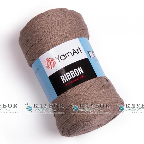 Трикотажна пряжа YarnArt "Ribbon / Рібон"  №768(кавовий)