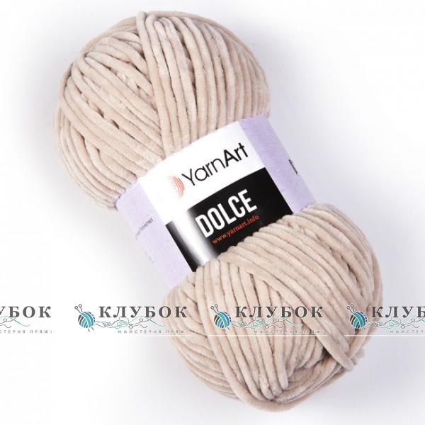Плюшева пряжа YarnArt «Dolce / Дольче» №771(світлий беж)