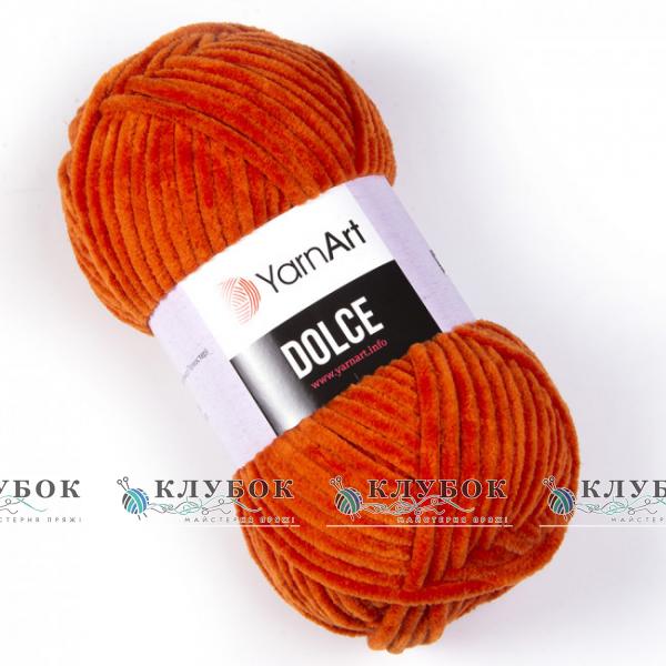 Плюшева пряжа YarnArt «Dolce / Дольче»  №793(цегляний}