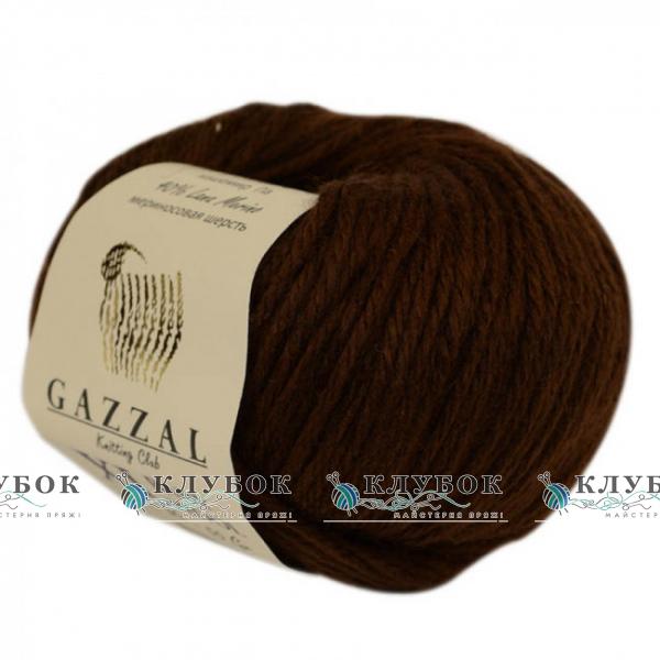 Пряжа полушерсть Gazzal «Baby Wool XL / Беби Вул XL» Турция № 807(коричневый)