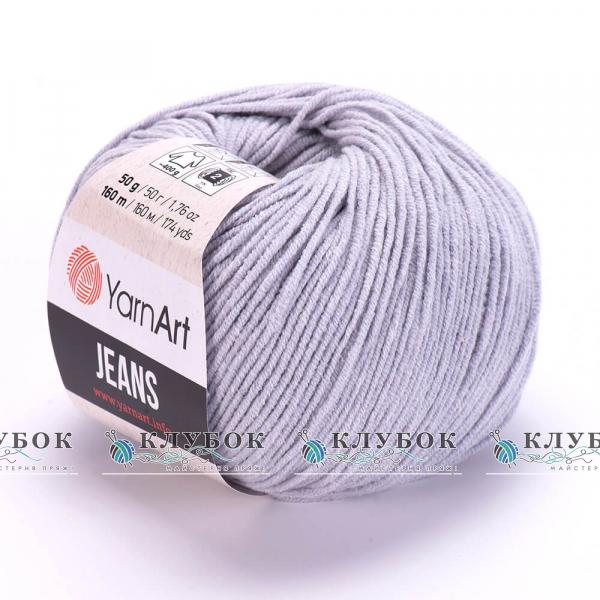 Пряжа YarnArt «Jeans / Джинс» Турция №80(серый)