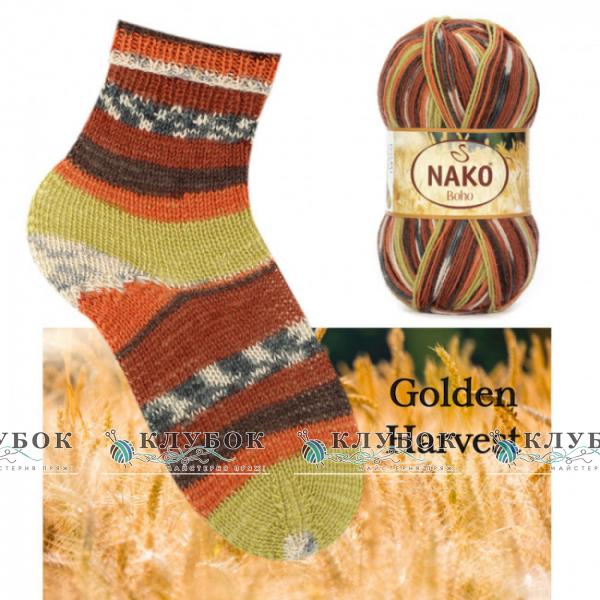 Пряжа для шкарпеток Nako «Boho / Бохо»  №82441