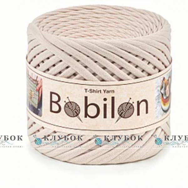 Трикотажная пряжа Bobilon Medium / Бобилон Медиум 7-9мм  (айвори)