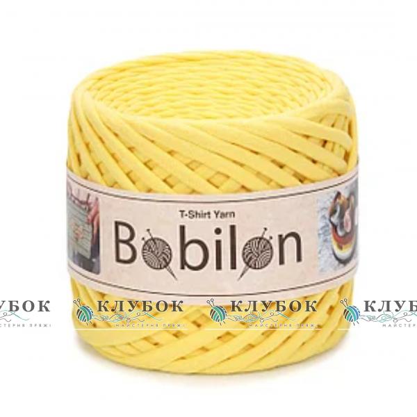 Трикотажна пряжа Bobilon Medium / Бобілон Медіум 7-9мм   (жовтий)