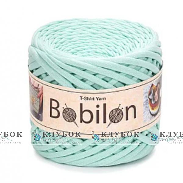 Трикотажная пряжа Bobilon Medium / Бобилон Медиум 7-9мм   (ментол)