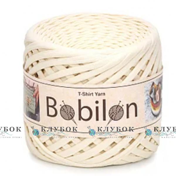 Трикотажная пряжа Bobilon Medium / Бобилон Медиум 7-9мм   (кремовый)