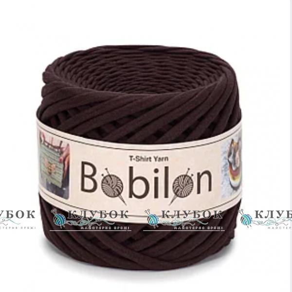Трикотажная пряжа Bobilon Medium / Бобилон Медиум 7-9мм   (шоколад)