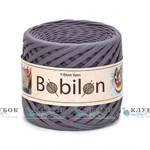 Трикотажна пряжа Bobilon Medium / Бобілон Медіум 7-9мм   (сіра мишка)