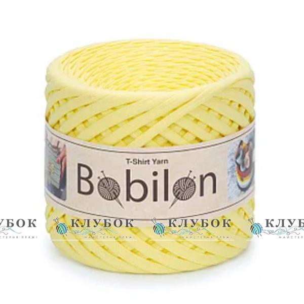 Трикотажна пряжа Bobilon Medium / Бобілон Медіум 7-9мм   (лимонний)