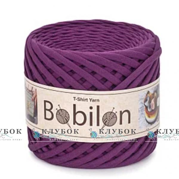 Трикотажна пряжа Bobilon Medium / Бобілон Медіум 7-9мм   (сливовий)