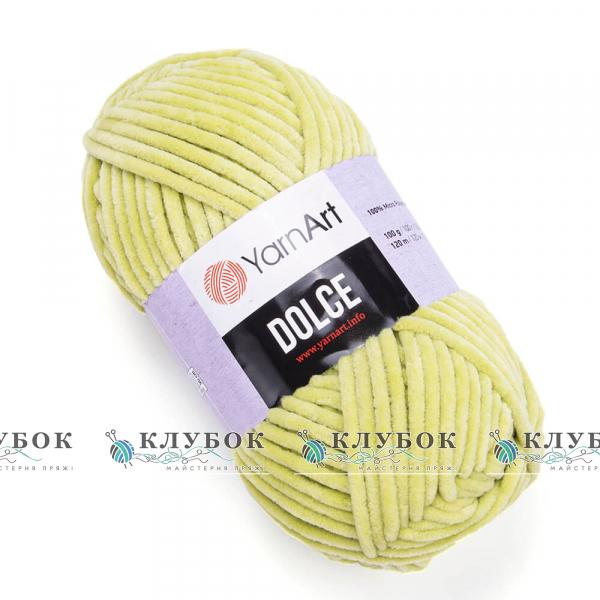 Плюшевая пряжа YarnArt «Dolce / Дольче» №799(фисташка)