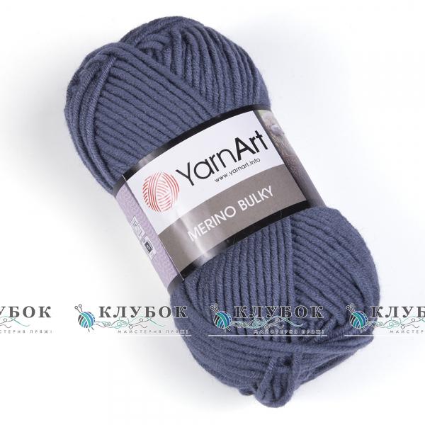 Пряжа напіввовна YarnArt «Merino BYLKY / Мерино Балка» Туреччина №3088(сірий)