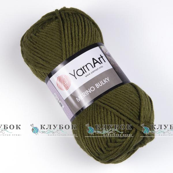 Пряжа полушерсть YarnArt «Merino BYLKY / Мерино Балка» Турция №530(хаки)