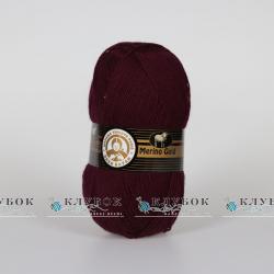 Пряжа напіввовна Madame Tricote "Merino Gold / Меріно Голд" Туреччина №035(бордо)