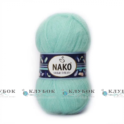 Пряжа NAKO «Mohair Delicate / Мохер Делікат» Туреччина №10023/10552(м'ята)