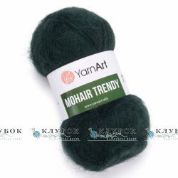 Пряжа YarnArt "MOHAIR TRENDY / Мохер Тренді"  №108(темно зелений)