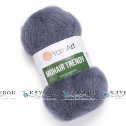 Пряжа YarnArt "MOHAIR TRENDY / Мохер Тренді"  №114(сірий)