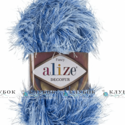 Пряжа Alize "Decofur / Декофур" Туреччина №1370(блакитний меланж)