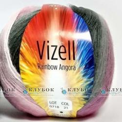 Пряжа Vizell "Rainbow Angora / Рейнбоу Ангора" Туреччина №21