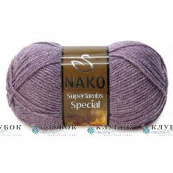 Пряжа напіввовна Nako «Superlambs Special / Суперлембс Спешл» Туреччина №23331(слива)