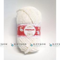 Плюшевая пряжа Premium Yarn «Baby Love / Беби Лав» №308(молоко)