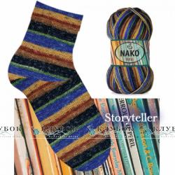 Пряжа для шкарпеток Nako «Boho / Бохо»  №32450