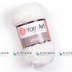 Пряжа YarnArt «Mink / Мінк»  №330(белый)