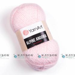 Пряжа напіввовна YarnArt "Alpine Angora / Альпін Ангора" Туреччина №340(світло рожевий)
