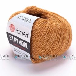 Пряжа YarnArt « Silky Wool / Силки вул » Туреччина №345(гірчиця)