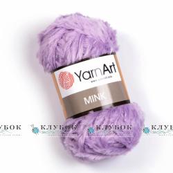 Пряжа YarnArt «Mink / Мінк»  №350(бузковий)