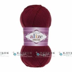 Пряжа Alize "Cotton Gold / Коттон Голд" Туреччина №390(вишня)